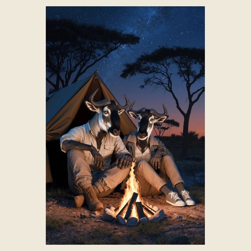Wildebeest Humanoid Pair