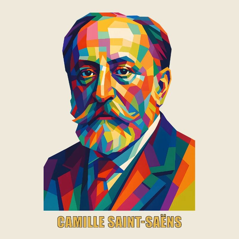 Portrait cubiste de Camille Saint-Saëns