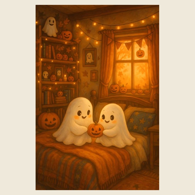 Cute Halloween Ghosts