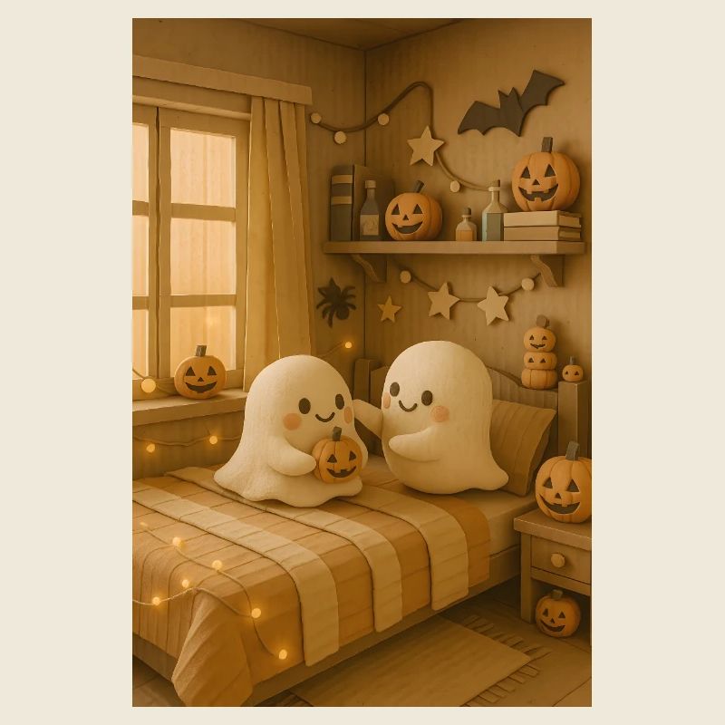 Niedliche Halloween Geister Cute