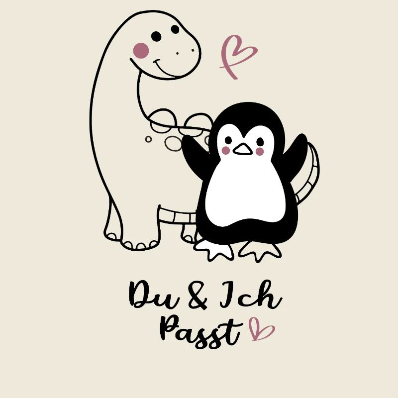 Kuschliger Pinguin mit Herzchen