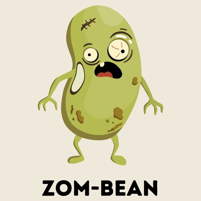 Jeu de mots amusant d’Halloween – Zom-bean
