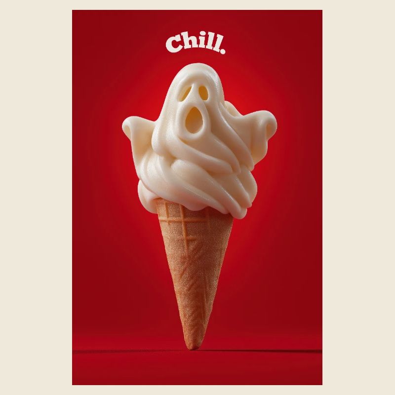 Chill Ghost Cornet de crème glacée