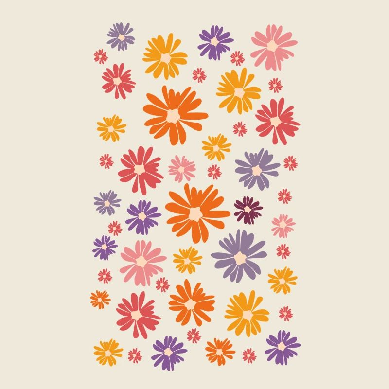 Buntes Blumenmeer - Gänseblümchen Daisy Margeriten