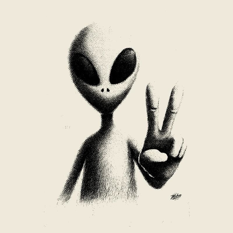 Alien Peace Gesture