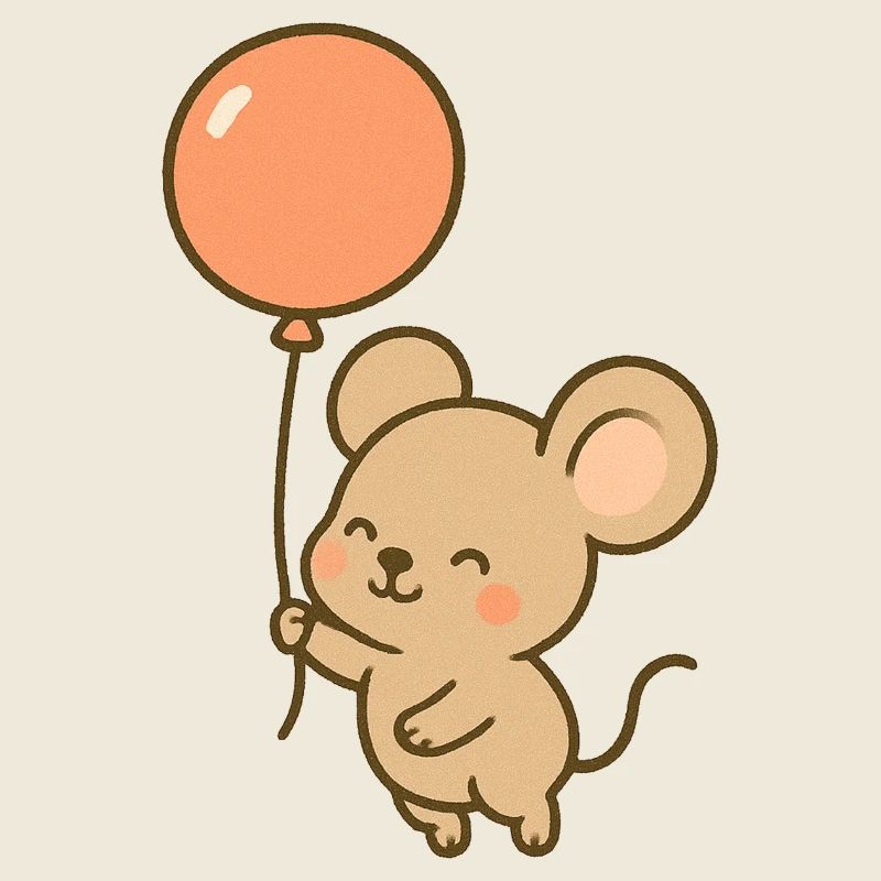 Balloon Mouse Whimsy