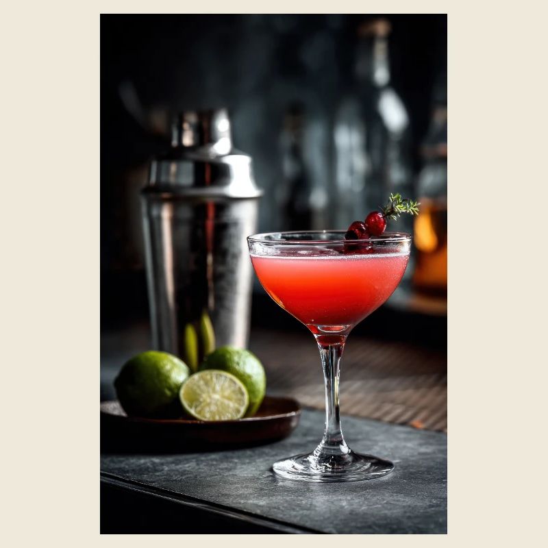 Purpurroter Zitrus-Cocktail