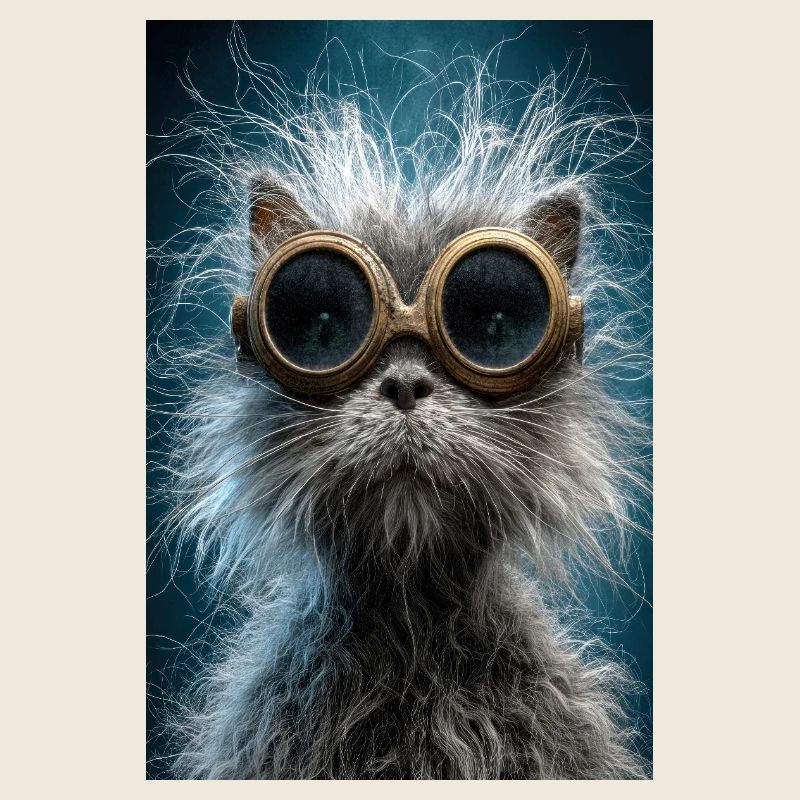 Lunettes de protection pour chat steampunk