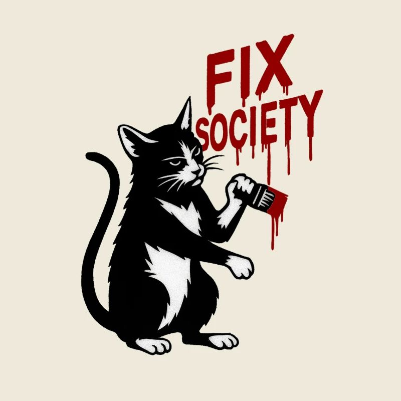 Graffiti Cat Fix Society