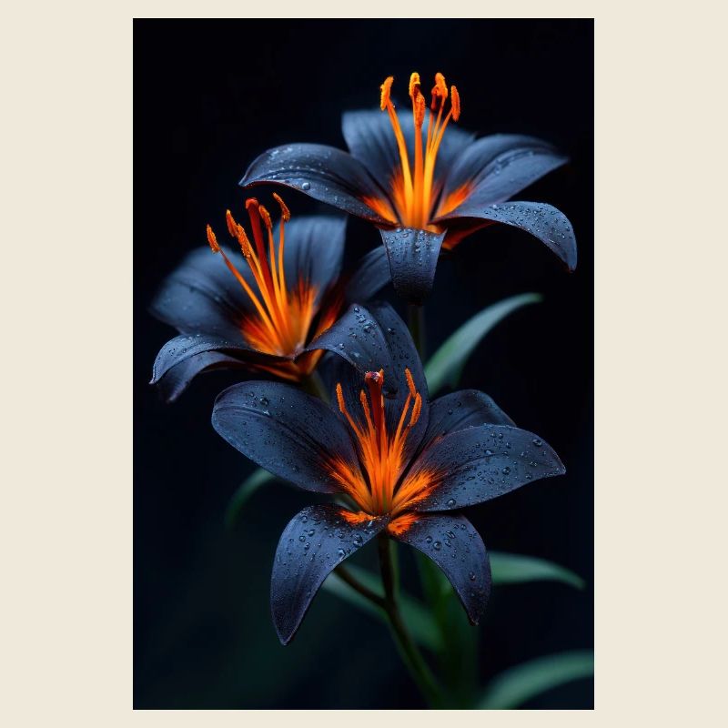 Midnight Lily Ember Glow