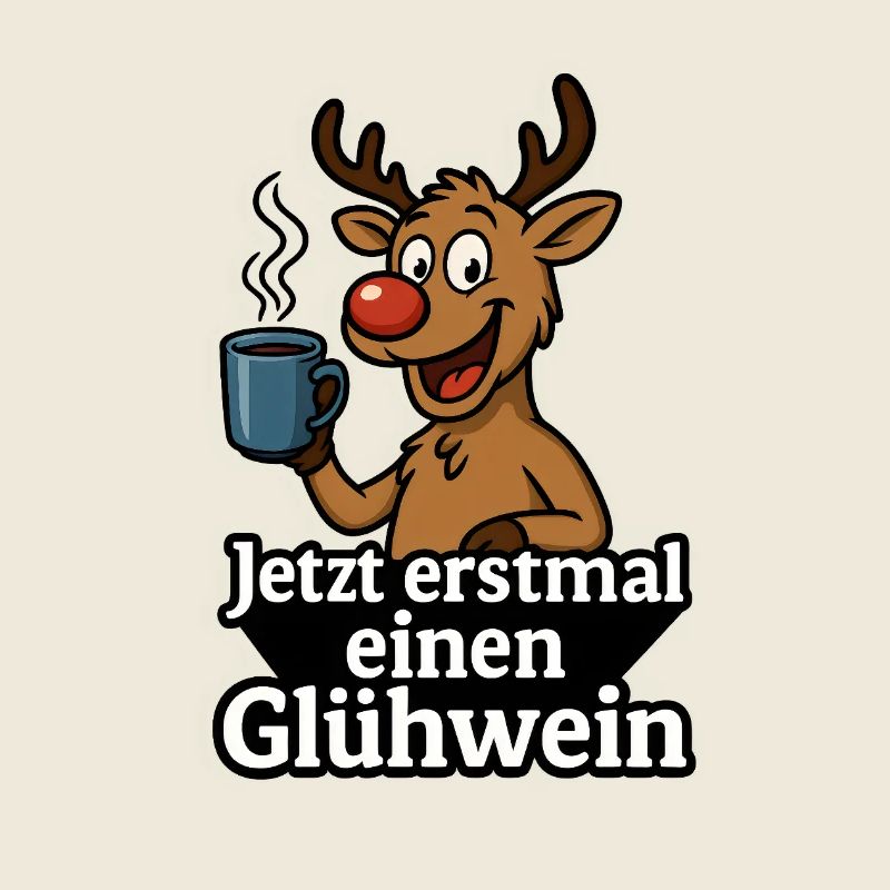 Funny mulled wine reindeer