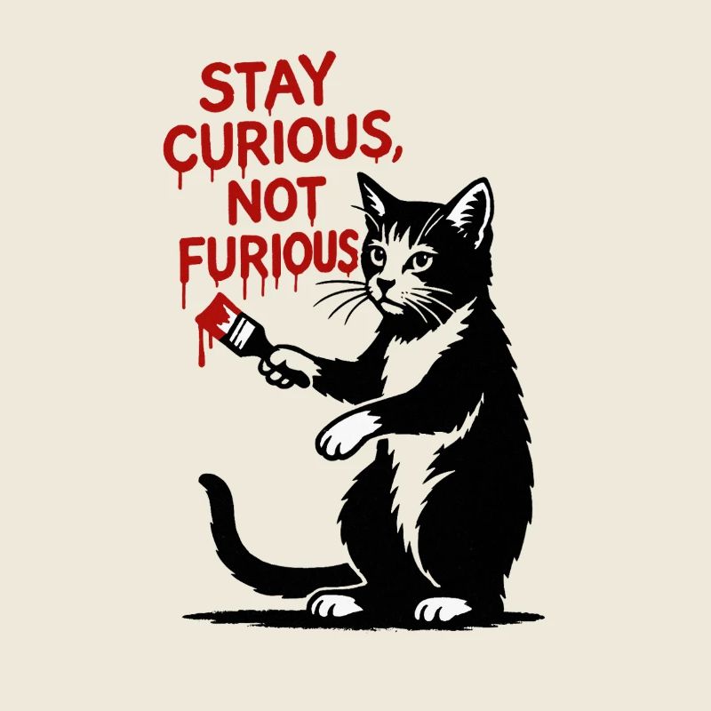 Curious Cat Art Print