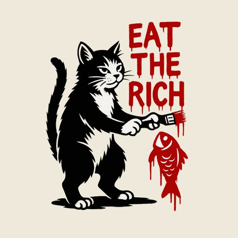 Cat Graffiti: Fish Hunting Font