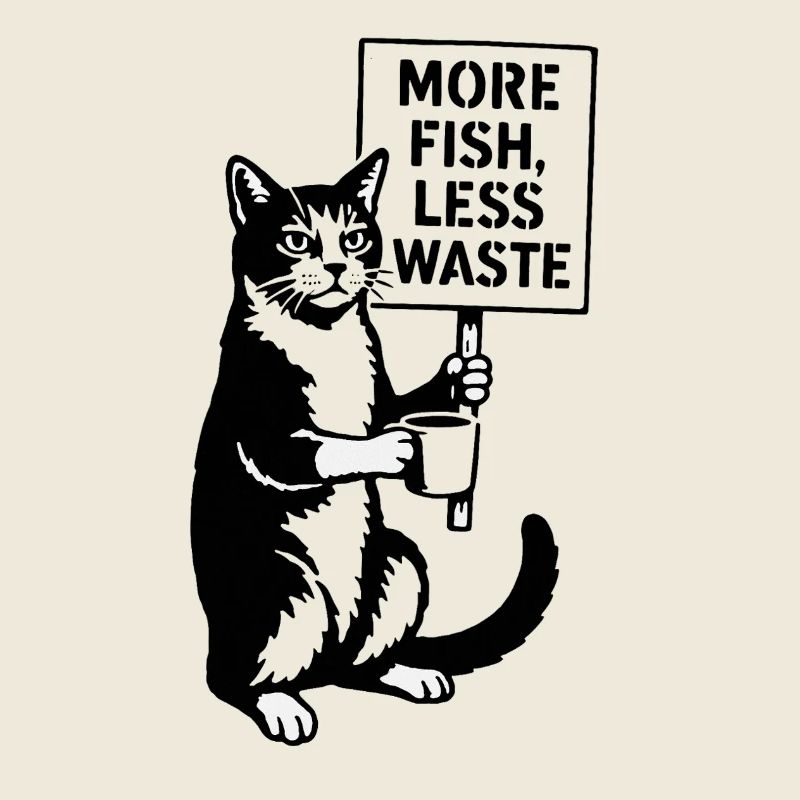 More Fish Less Waste Cat