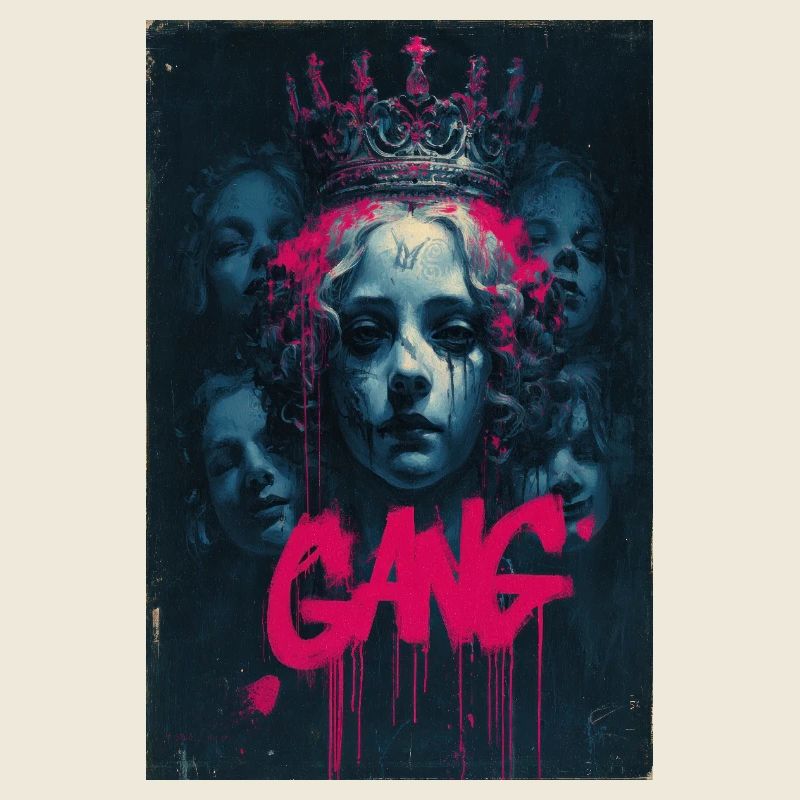 Neon Queen Graffiti Crown
