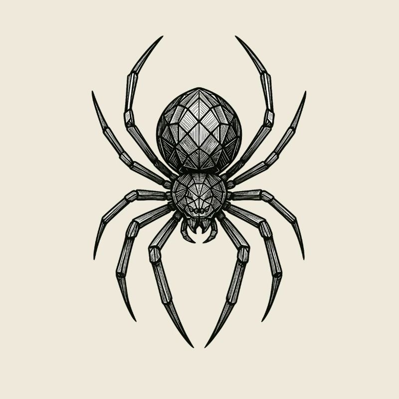 Geometrische Metallspinne