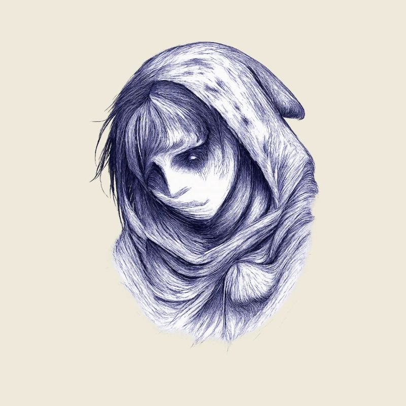 Blauer Schleiergeist