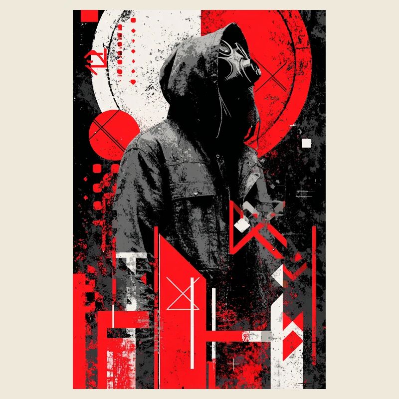 Sweat à capuche à gaz Grunge Duotone