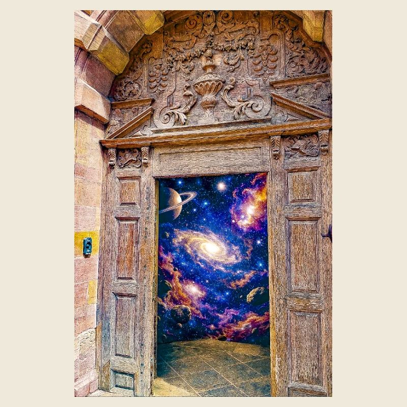 Space Gate Cosmic Portal Door