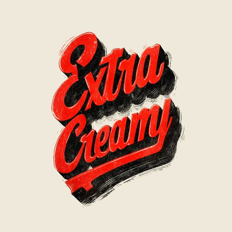 Extra Creamy Retro Lettering