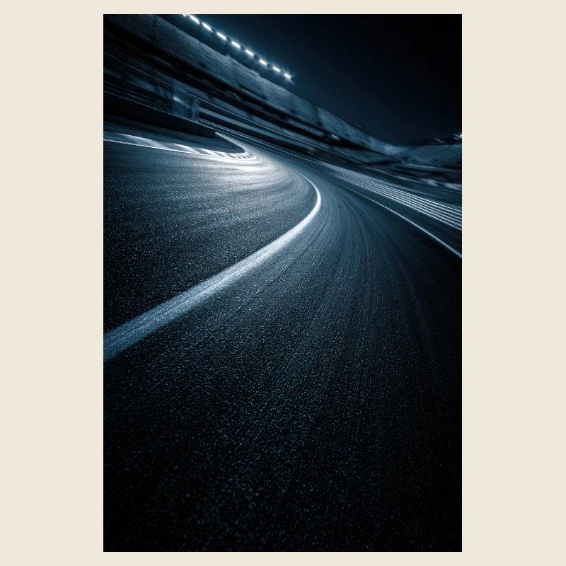 Route de Minuit Courbe Néon