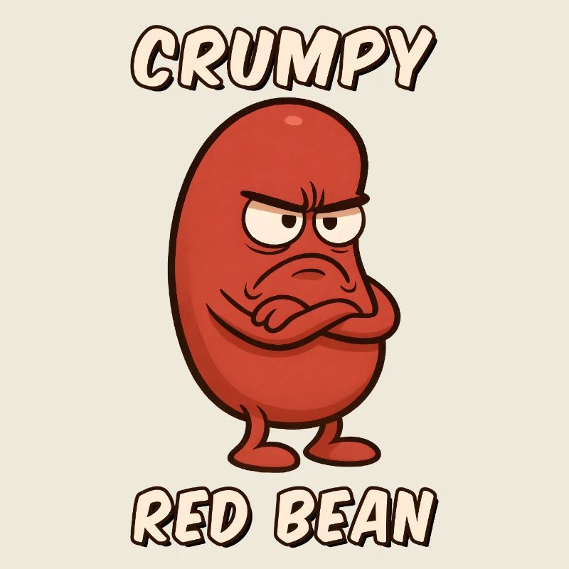 Grim Red Bean Figurine