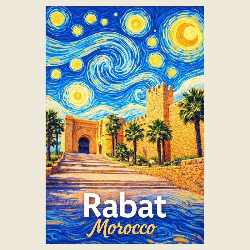 Rabat Morocco Starry Night