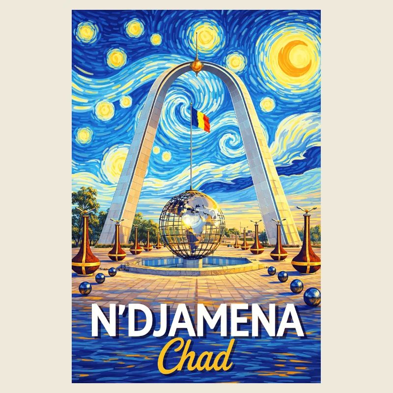 N-Djamena Chad Starry Night