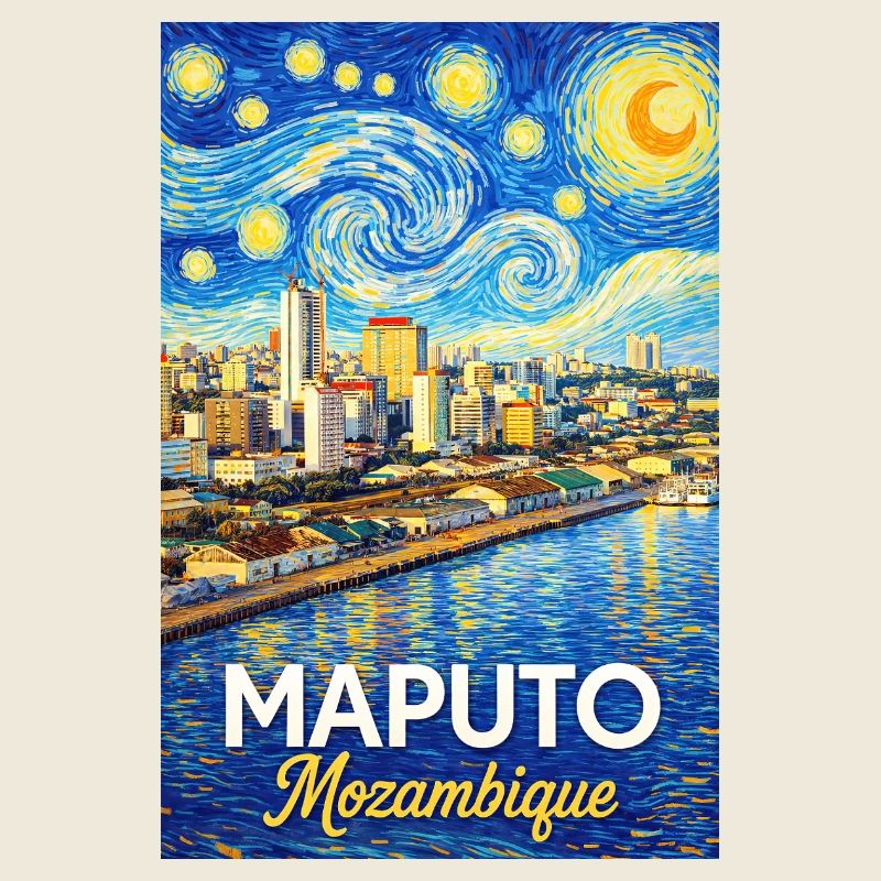 Maputo Mozambique Starry Night