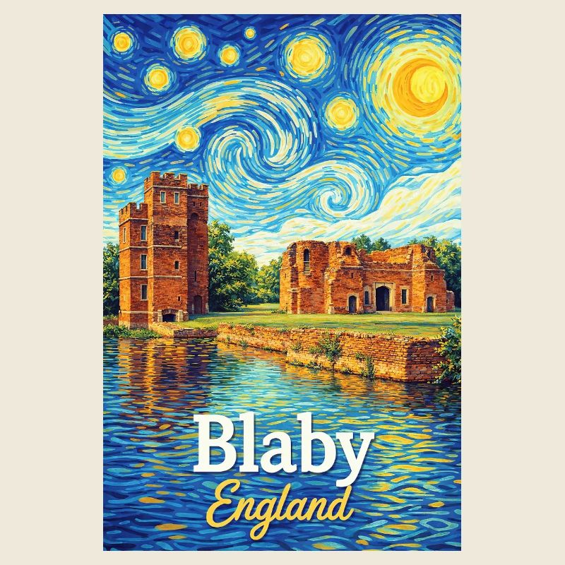 Blaby England Ruinen im Sternenwirbel