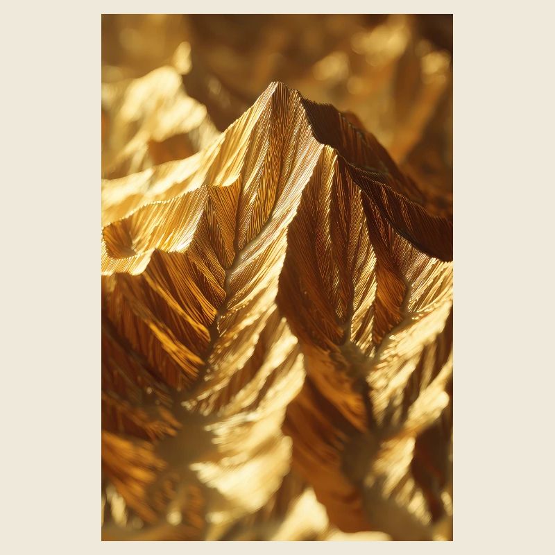 Golden Ridge Abstract Mountain