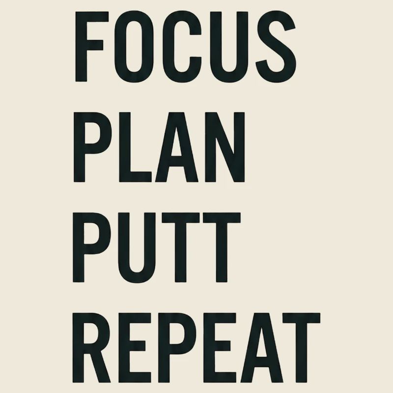 Golf Focus Plan Putt Reapeat
