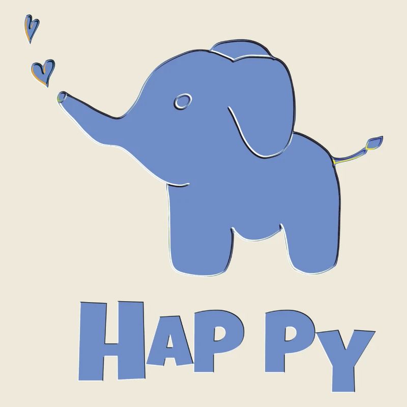 Elephant Happy