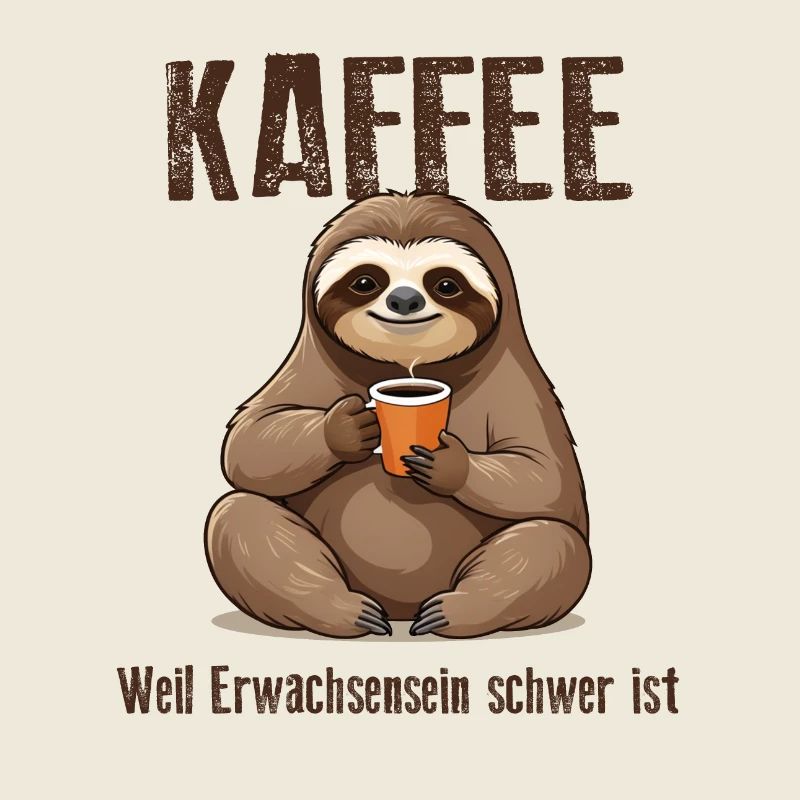 Kaffee, weil Erwachsensein schwer ist