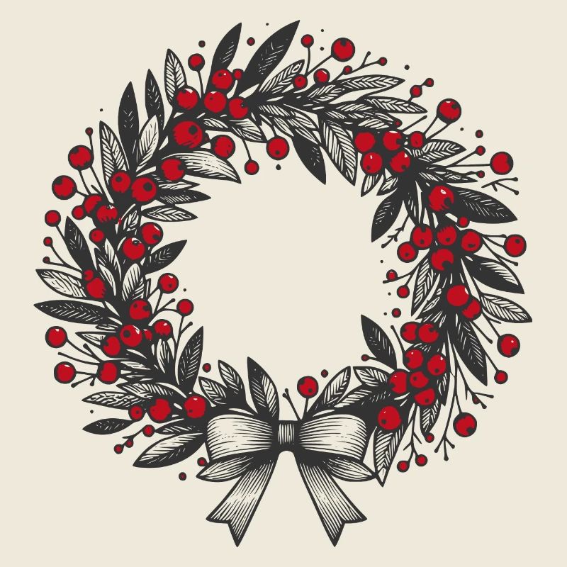 Christmas Wreath Vintage