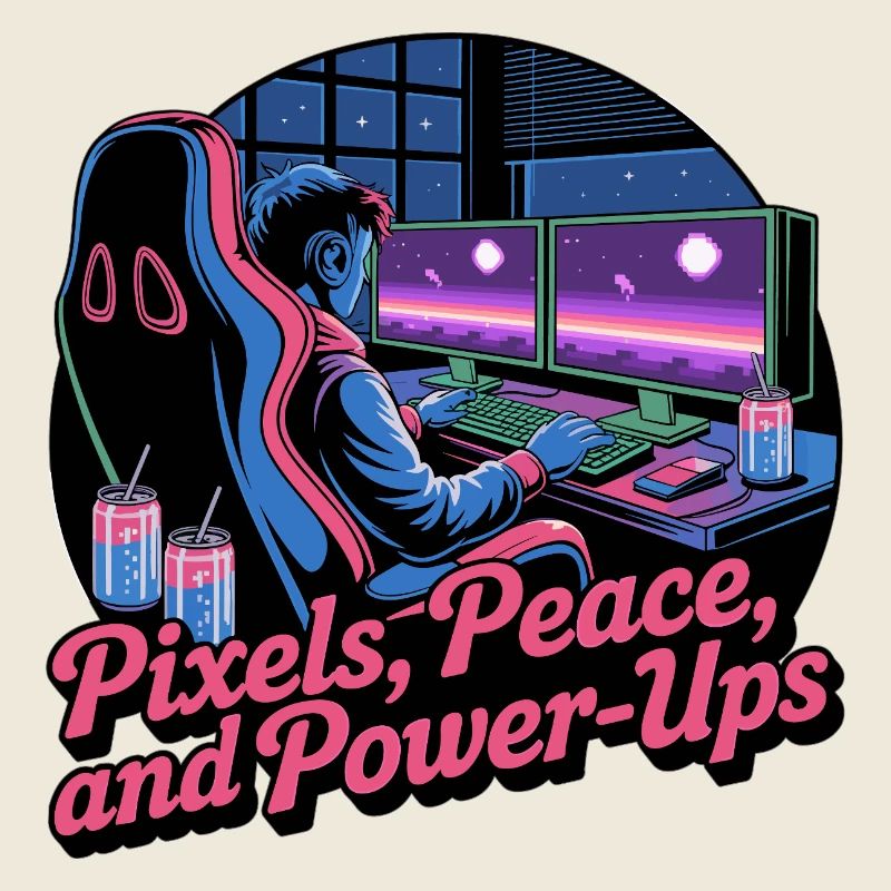 Pixels, Peace & Power-Ups – Gaming-Setup