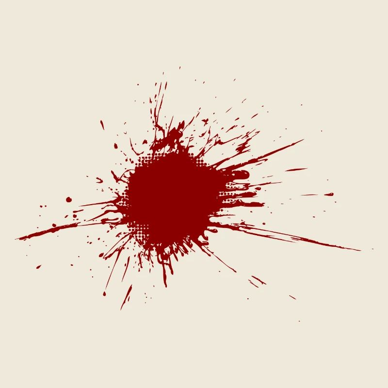 Blood Spatter From A Bullet Wound