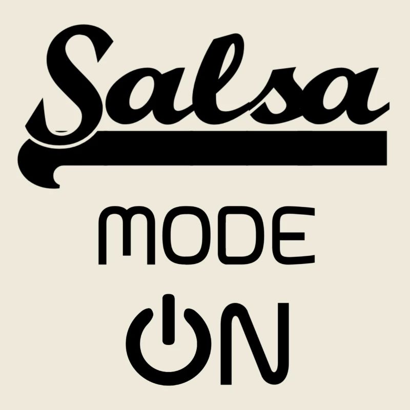 Salsa MODE ON black - Salsa Dance Shirt