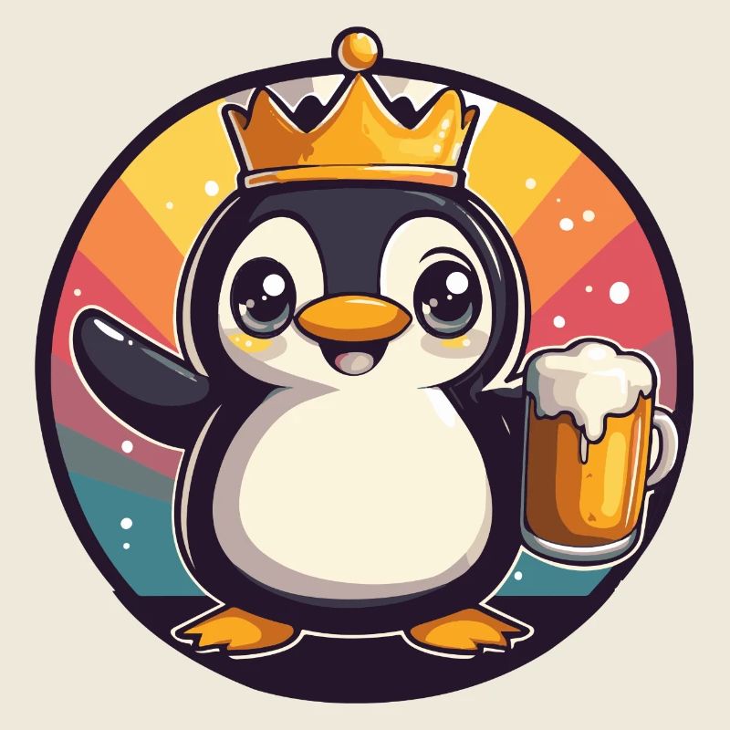 Pinguin Bier Comic