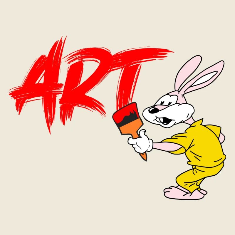Serge le Lapin artiste