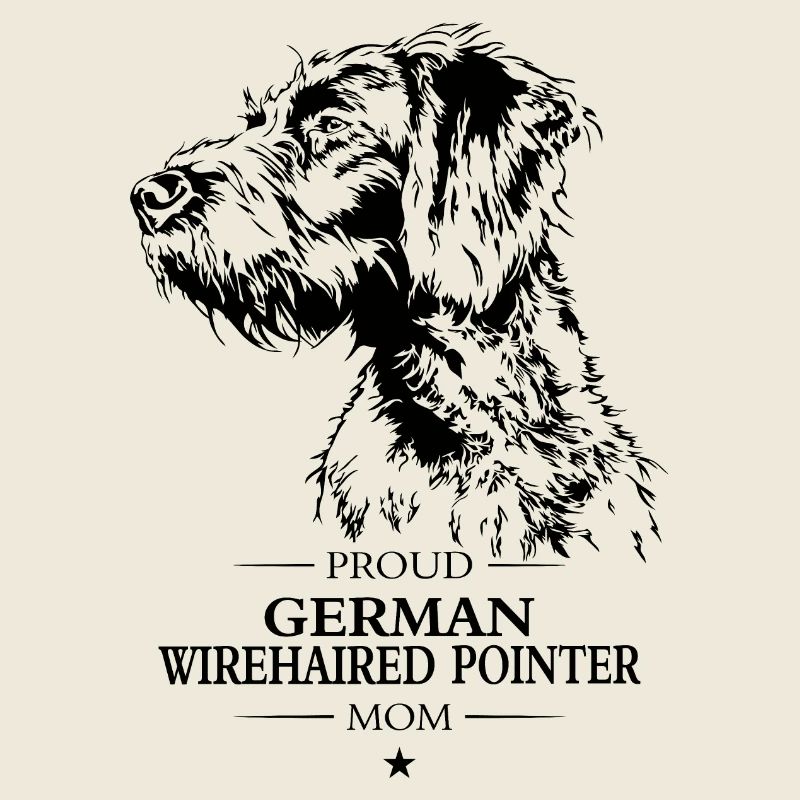 German Wirehaired Pointer Mom Hunde Hund Wilsigns