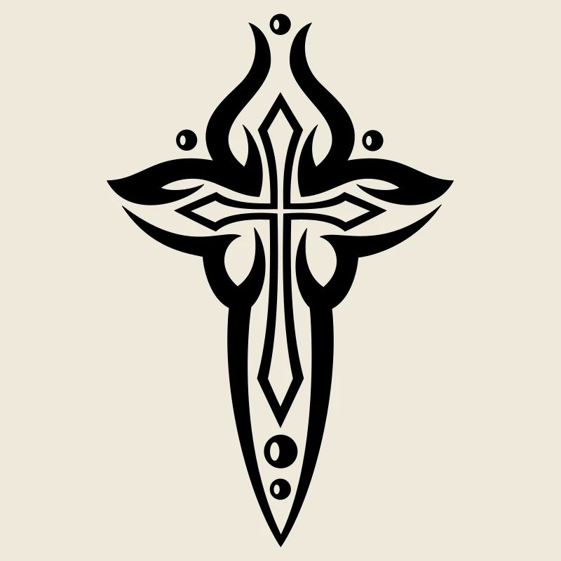 Cross, Crucifix, with pearls.