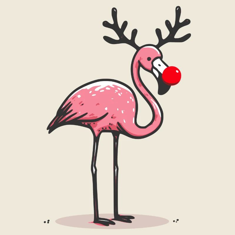 Weihnachts Flamingo