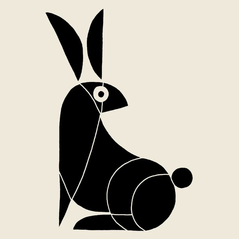Funny Black Rabbit