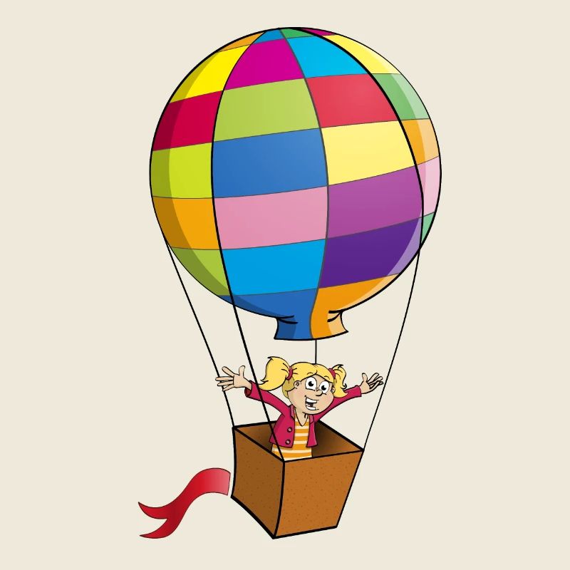 Sortie colorée de ballons