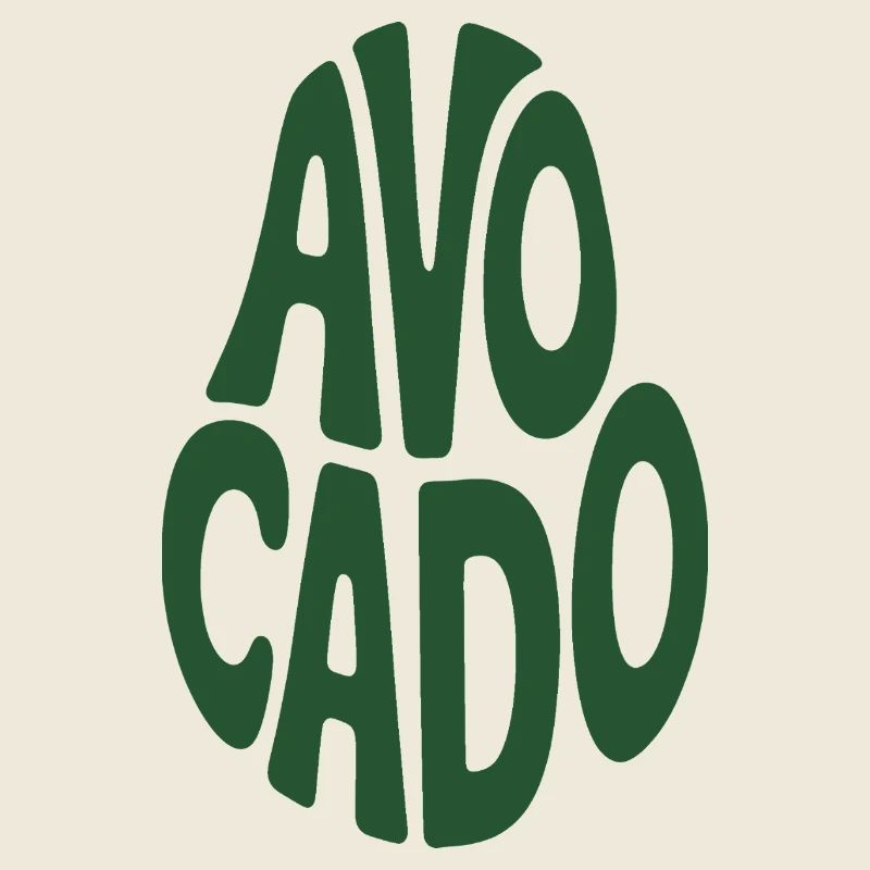 Avocado - Cool Vegetable Logo
