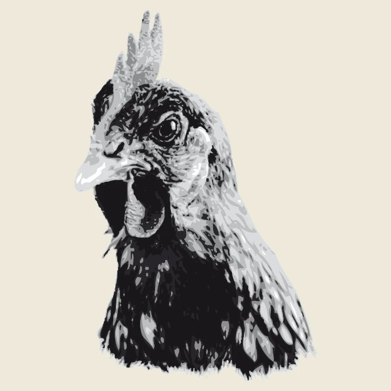Expressive Chicken Portrait