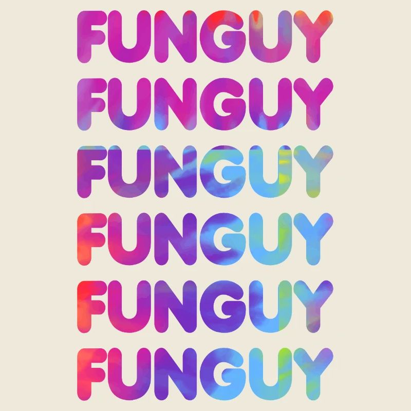 Colorful Funny Letters Heart Pattern