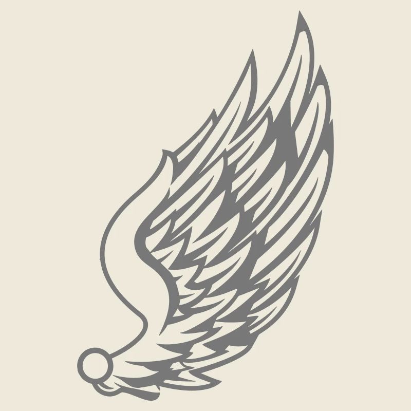 Feuer und Flügel Illustrationsdesign