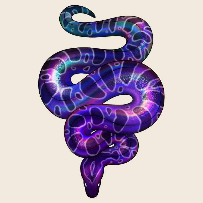 Neon Snake Violet